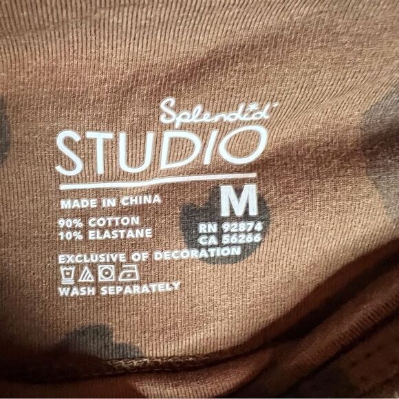 Splendid Studio‎ Womens Animal Print Size Medium Comfy Leggings Activewear Yoga - Picture 6 of 7